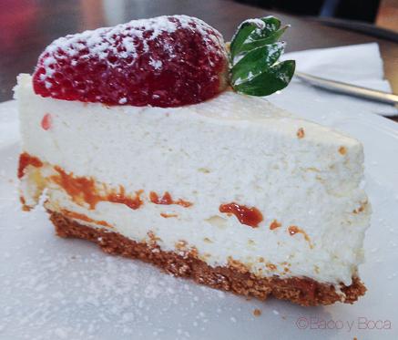 Cheesecake en the kingfisher restaurant dublin