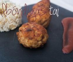 Albóndigas de Solomillo con salsa de uvas en Thermomix tai01