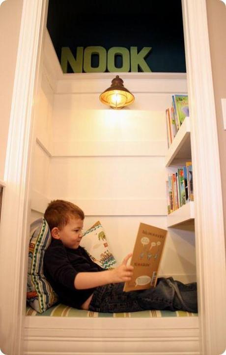 Como crear hábito de lectura a través del espacio rincón de lectura - reading nook