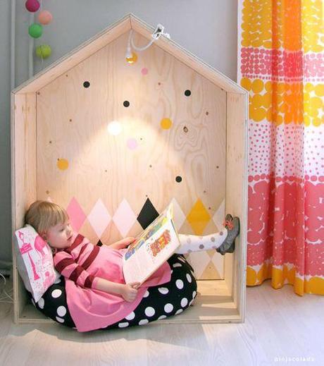 Como crear hábito de lectura a través del espacio rincón de lectura - reading nook