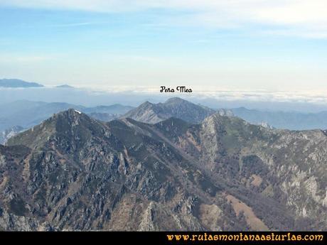 Ruta Retriñon: Vista de Peña Mea