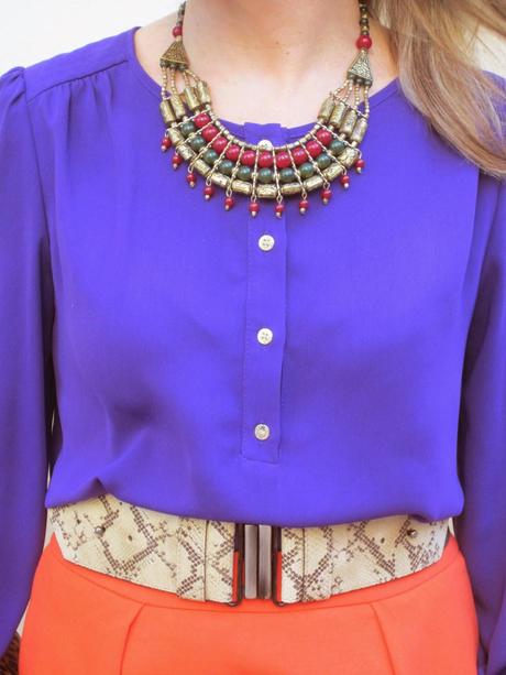 LOOK326-16.4.2014ORANGE AND PURPLE.¡¡Hola amigas!!!Espero...