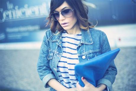 street style barbara crespo navy denim sheinside sheinsider fashion blogger outfit blog de moda