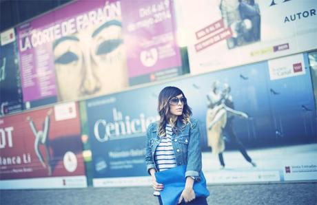 street style barbara crespo navy denim sheinside sheinsider fashion blogger outfit blog de moda