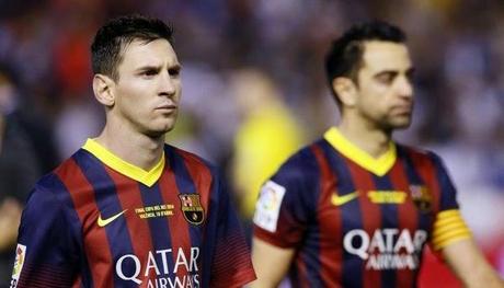 Messi junto a Xavi