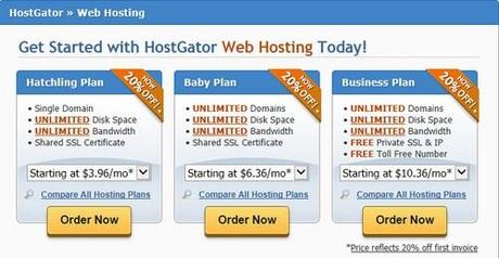 Planes de alojamiento web Hostgator Hacer un blog con Hostgator