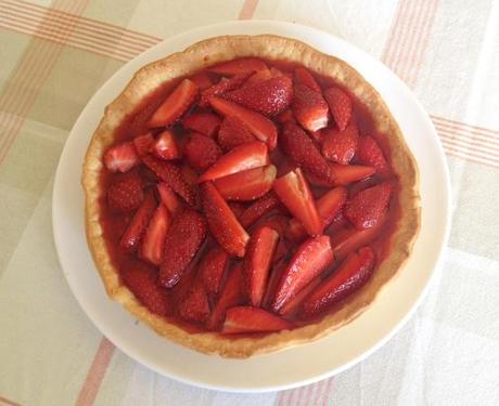 tarta pie de fresas tarta de fresas recetas tartas rápidas recetas tartas fáciles recetas con fresas postres delikatissen fresas con nata tarta almíbar de fresas 