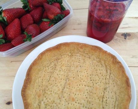 tarta pie de fresas tarta de fresas recetas tartas rápidas recetas tartas fáciles recetas con fresas postres delikatissen fresas con nata tarta almíbar de fresas 