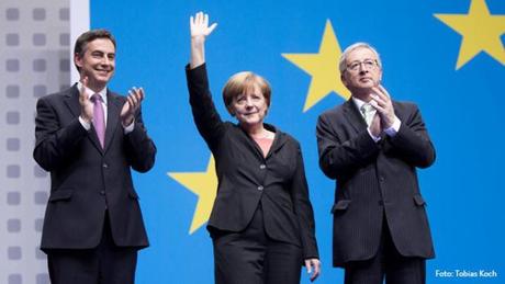 McAllister, Merkel y Juncker