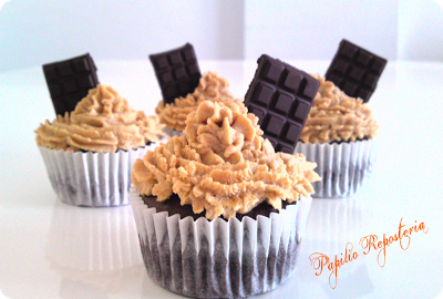 Cupcakes de chocolate y café