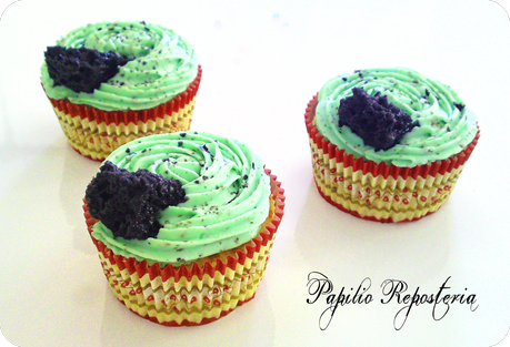 Cupcakes de té verde (especial Reyes Magos)