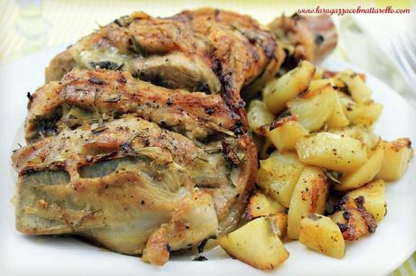 Paletilla de cordero al horno con patatas aromatizado con salvia y romero ~ IMG 9286m Paletilla de cordero al horno con patatas aromatizado con salvia y romero ~ segundos recetas ~ IMG 9286m