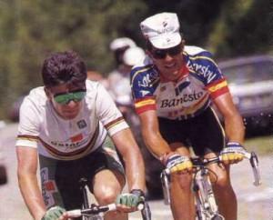 Indurain y Bugno: el ardor