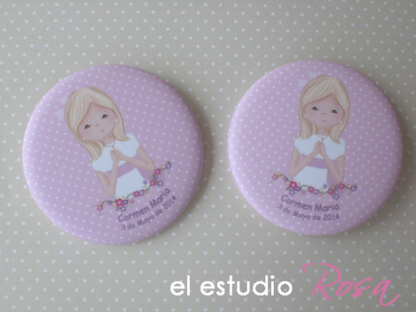 CHAPAS PERSONALIZADAS COMUNION CHAPAS COMUNION