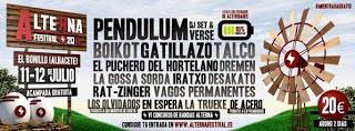 Alterna Festival: Pendulum, Boikot, Gatillazo, Talco, El Puchero del Hortelano, Dremen, Iratxo, Desakato...