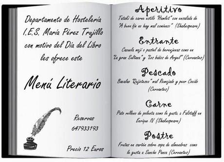 Menú literario Menú literario