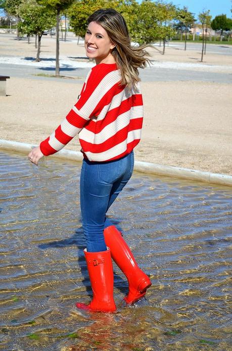 Red Hunter Boots