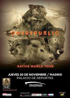 OneRepublic actuarán en noviembre en Barcelona y Madrid