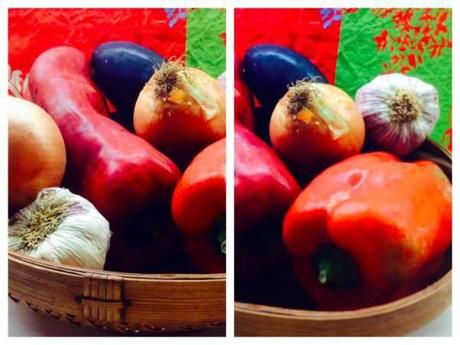 Escalivada con boquerones Bahía de la Concha ESCALIVADA