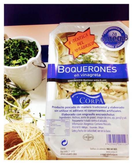 Escalivada con boquerones Bahía de la Concha BOQUERONES EN VINAGRETA CORPA