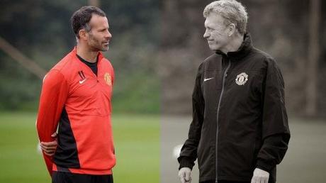 Ryan Giggs y David Moyes