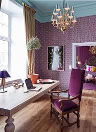 Bellas oficinas moradas en casa Bellas oficinas moradas en casa