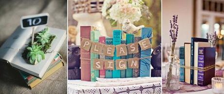 Decorar una boda con libros