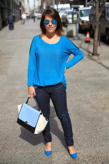 Guess Denim Day look Guess, Denim Day,looks, Peace over Violence, New York, Fashion Blogger, Casual look, Prada, Marc Jacobs