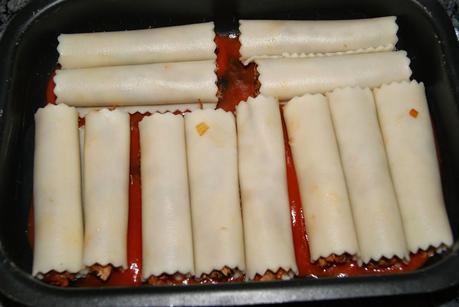 Canelones de Verduritas y Cordero Gratinados Canelones de Verduritas y Cordero Gratinados