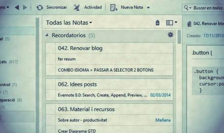 Evernote. Usando los reminders de forma inteligente Evernote. Usando los reminders de forma inteligente