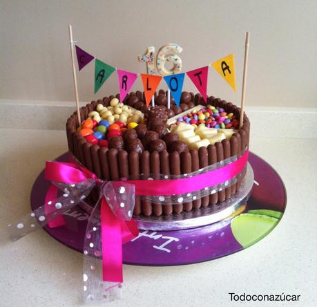 Tarta de chocolate y finger de Cadbury TARTA DE MOUSSE DE CHOCOLATE CON FINGERS DE CADBURY