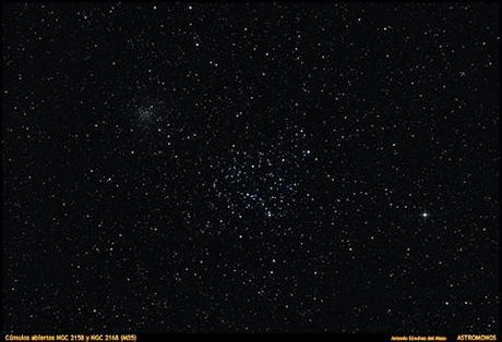 CÚMULOS ABIERTOS NGC 2158 y NGC 2168 (M35) (ampliar) CÚMULOS ABIERTOS NGC 2158 y NGC 2168 (M35)