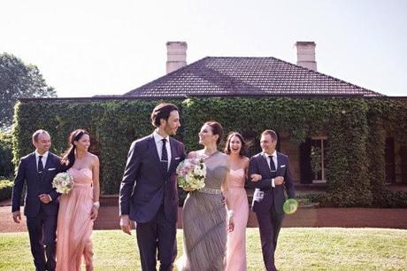 Una boda romántica boda en gris y rosa