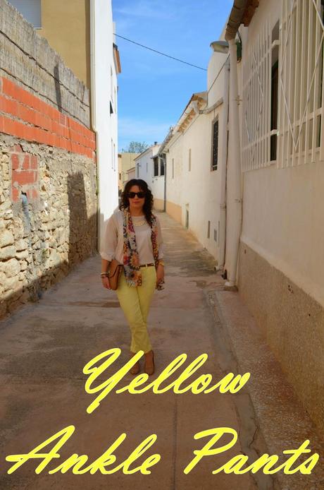 Yellow Ankle Pants