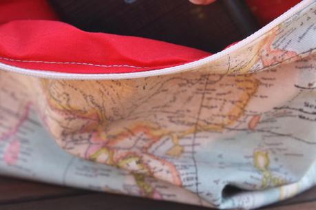 DIY: BOLSO DE MANO MAPA