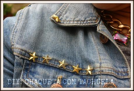 DIY: CHAQUETA CON TACHUELA DIY: CHAQUETA CON TACHUELA