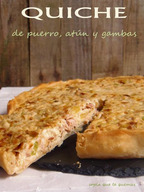 QUICHE DE ATÚN Y GAMBAS RETO ASALTABLOGS QUICHE DE ATÚN Y GAMBAS RETO ASALTABLOGS