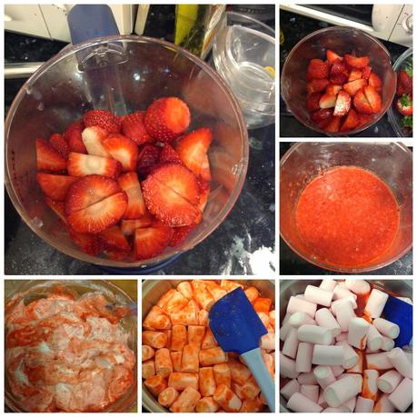 NEAPOLITAN PARFAIT: BROWNIE DE NUECES, MOUSSE DE FRESAS Y MARSHMALLOWS Y NATA -TERCER RETO QUE RICO MAMI! NEAPOLITAN PARFAIT: BROWNIE DE NUECES, MOUSSE DE FRESAS Y MARSHMALLOWS Y NATA -TERCER RETO QUE RICO MAMI!