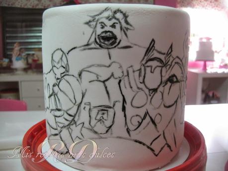 TARTA MARVEL, THE AVENGERS