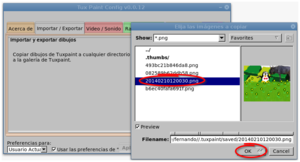 Importar o exportar imágenes en Lihuen con TuxPaint. Importar o exportar imágenes en Lihuen con TuxPaint.