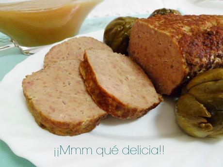 RULO DE CARNE CON ALCACHOFAS Y SALSA DE MANZANA RULO DE CARNE CON ALCACHOFAS Y SALSA DE MANZANA