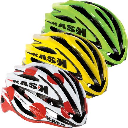 Línea de cascos de carretera de Kask 2014 Kask ofrece una gran selección de cascos para ciclismo de carretera; aquí su catálogo 2014.