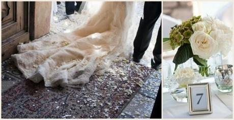 Confetti para bodas y mesas de boda con confetti Los novios y el confetti