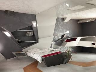 Bellos dormitorios futuristas