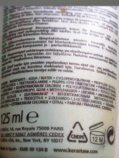 Ciment Thermique lait reconstructeur de Kérastase Ciment Thermique lait reconstructeur de Kérastase
