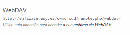webDAV para ownCloud webDAV para ownCloud