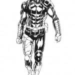 Diseño de Deathlok por Mike Perkins