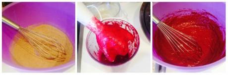 Hogaza integral rosa y magdalenas red velvet masa_redvelvet