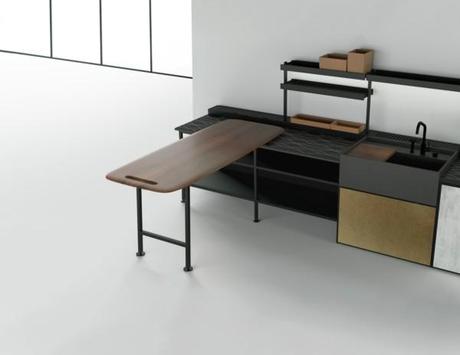 Eurocucina en #iSaloni 2014 (I). La cocina neorrural, vintage y acogedora gana la partida. Salinas de Patricia Urquiola para Boffi 3