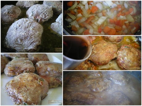 Carrilladas ibéricas al Oporto sobre cuscús de remolacha (elaboración) Carrilladas ibéricas al Oporto sobre cuscús de remolacha (elaboración)